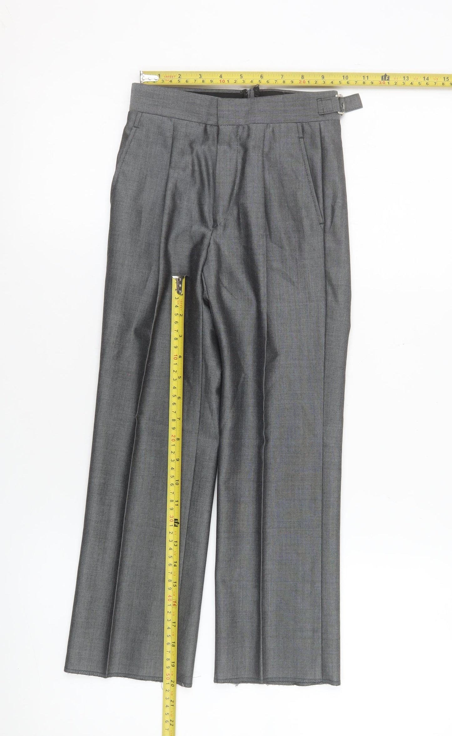 Torre Boys Grey Dress Trousers 20 Years Tailored Formal Wool Blend