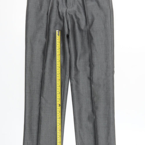 Torre Cerimonia Men's Grey Wool Mohair Dress Pants 26R Adjustable Waist