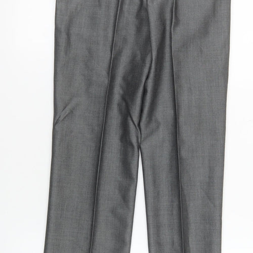 Torre Cerimonia Men's Grey Wool Mohair Dress Pants 26R Adjustable Waist