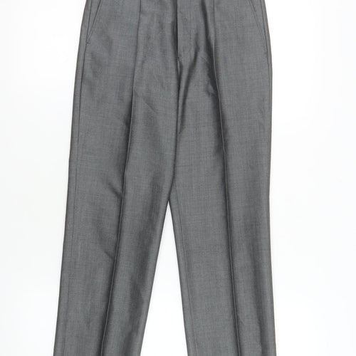 Torre Boys Grey Dress Pants 14 Years Wool Blend Formal Trousers