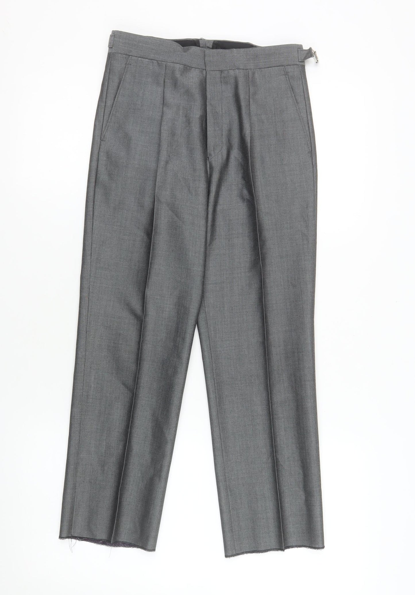 Torre Boys Grey Dress Pants 14 Years Wool Blend Formal Trousers
