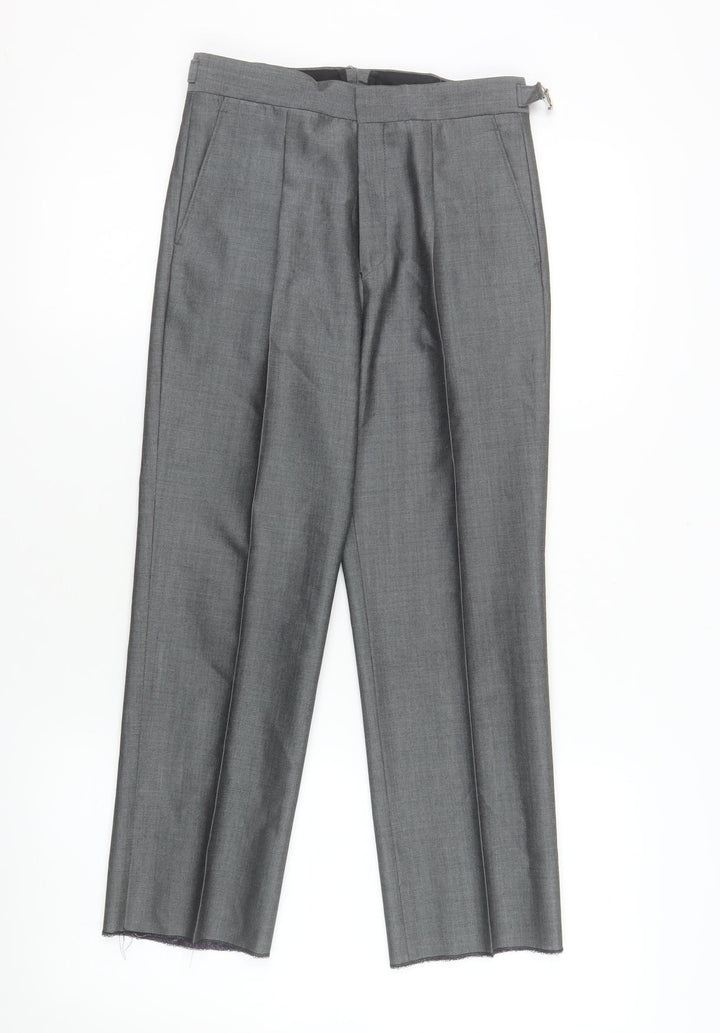 Torre Boys Grey Dress Pants 14 Years Wool Blend Formal Trousers