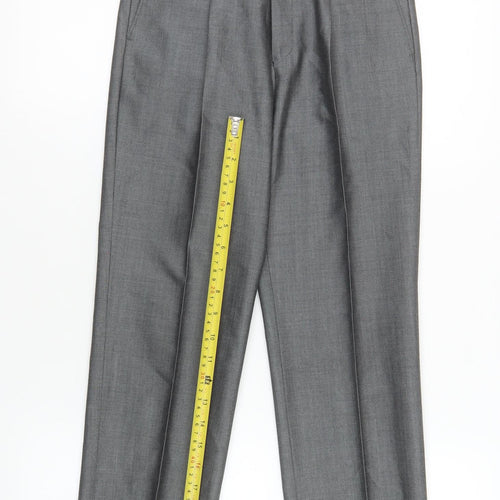 Torre Boys Grey Dress Pants 14 Years Wool Blend Formal Trousers