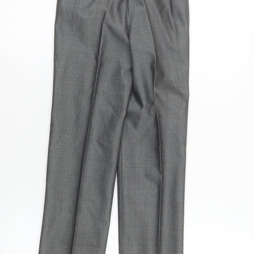 Torre Boys Grey Formal Dress Trousers 22R Wool Blend Classic Fit