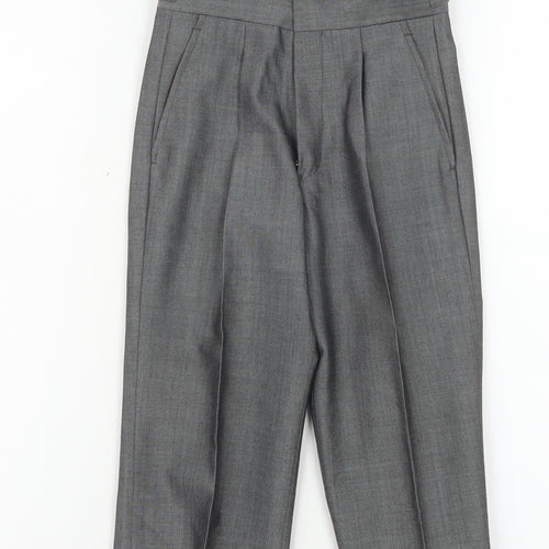 Torre Boys Grey Wool Blend Formal Dress Trousers Size 20R