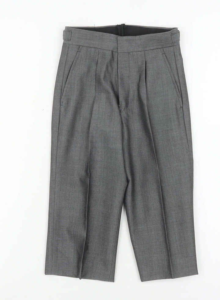 Torre Boys Grey Wool Blend Formal Dress Trousers Size 20R
