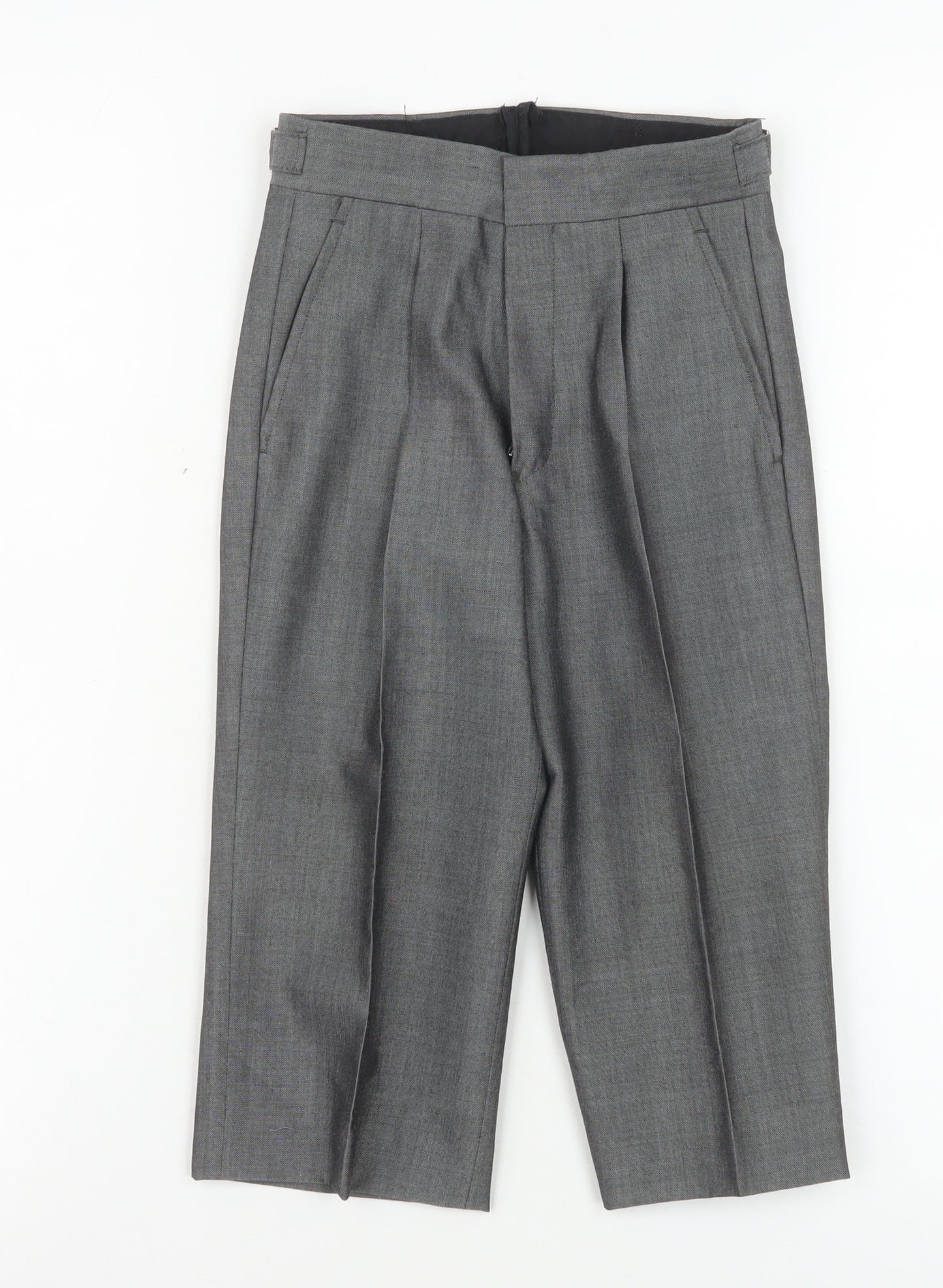 Torre Boys Grey Wool Blend Formal Dress Trousers Size 20R
