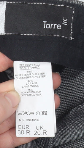 Torre Boys Grey Wool Blend Formal Dress Trousers Size 20R
