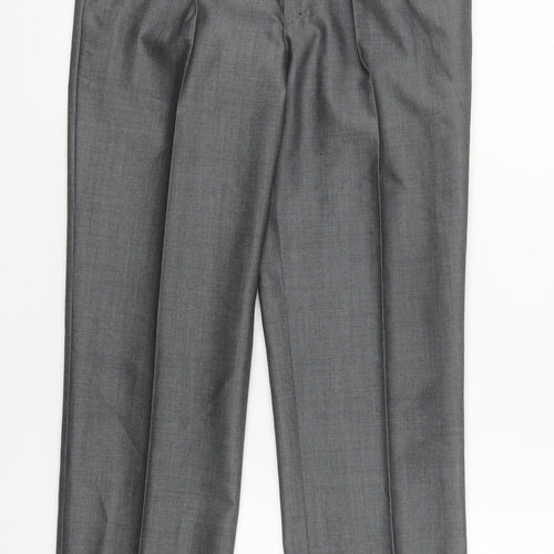 Torre Boys Grey Formal Wool Blend Dress Trousers 28R