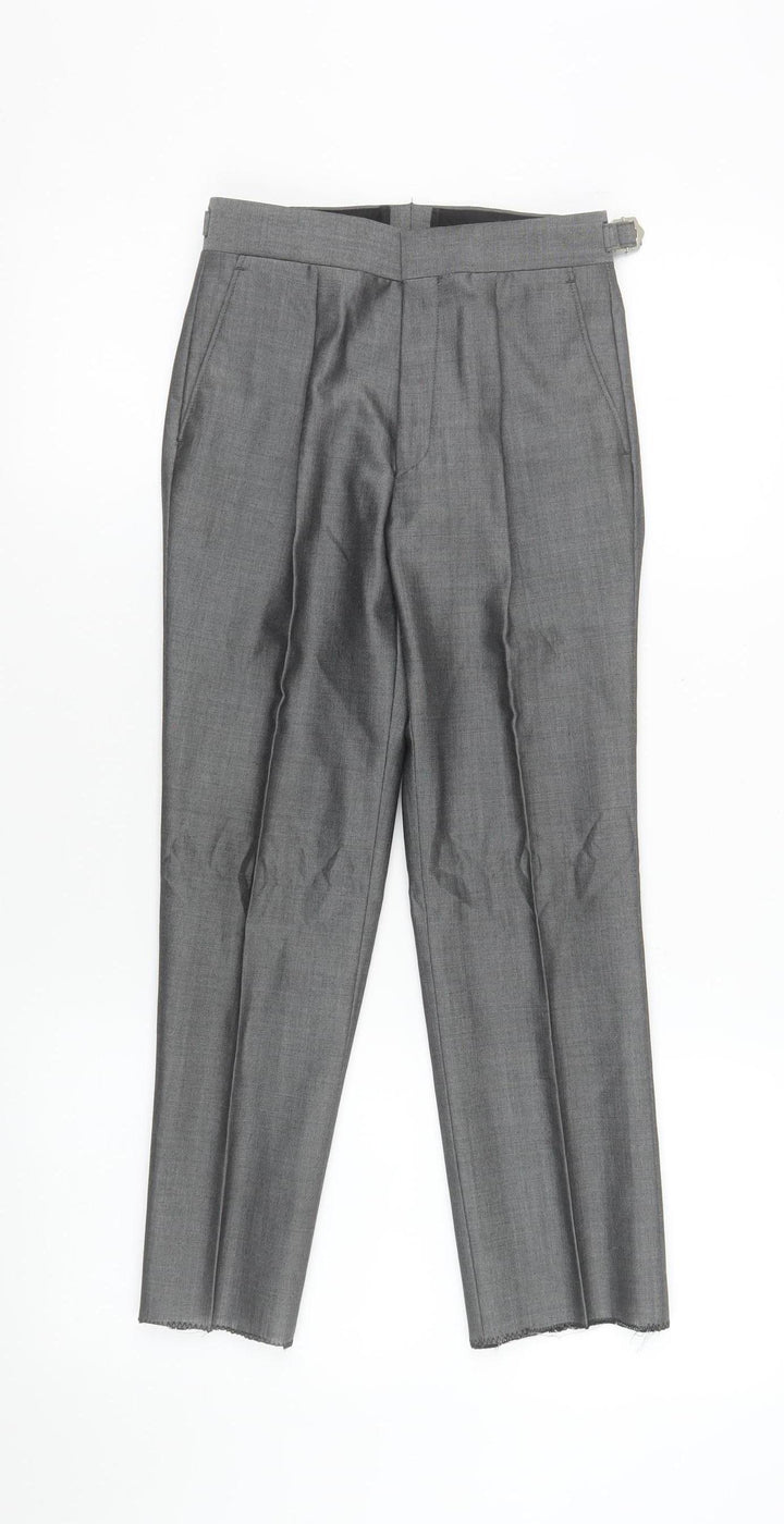 Torre Boys Grey 24R Dress Pants Formal Wool Blend Tailored Trousers