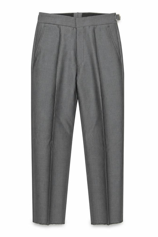 Front view of Torre boys’ grey 24r dress pants formal wool blend tailored trousers