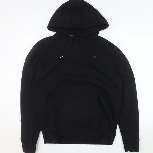 Primark Men's Black Pullover Hoodie Fleece Size M