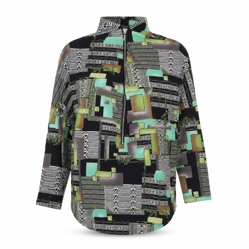 Front view of Gerard women’s multicoloured, size UK 10, zip polyester hoodie