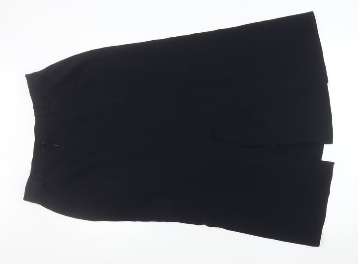 Hammer Women's Black Midi Pencil Skirt Size 10 Workwear