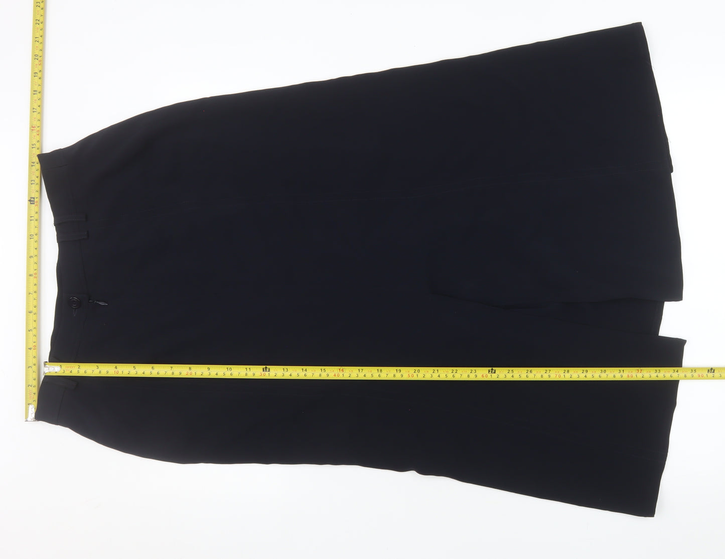 Hammer Women's Black Midi Pencil Skirt Size 10 Workwear