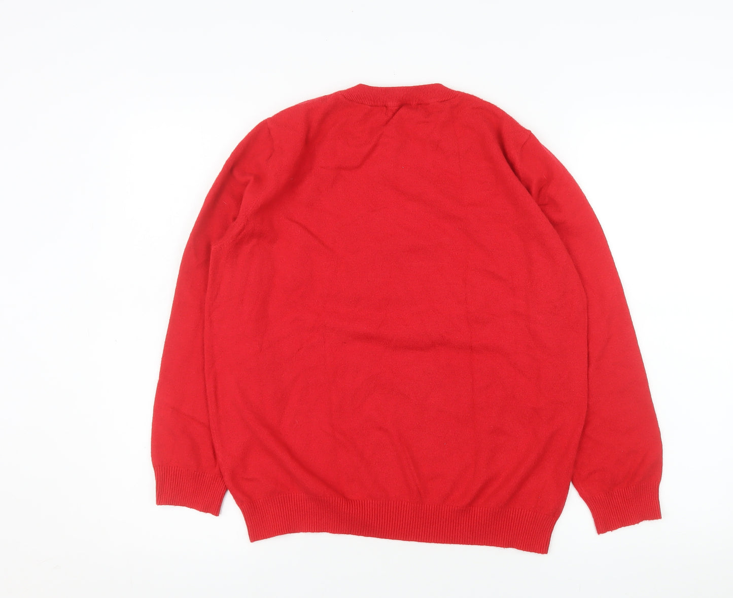 Kelly & Grace Women's Red Knit Pullover Jumper Size L