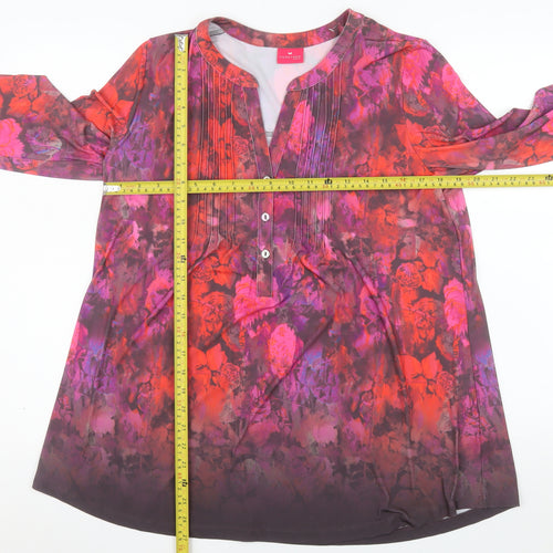 Together Women’s Multicoloured Floral Tunic Blouse M