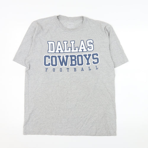 Dallas Cowboys Authentic Men's Grey Short Sleeve T-Shirt Size M