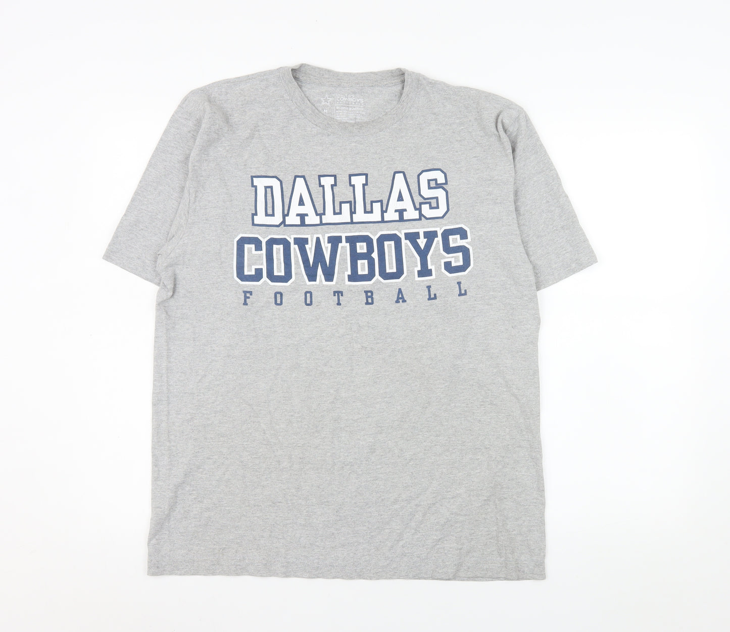 Dallas Cowboys Authentic Men's Grey Short Sleeve T-Shirt Size M