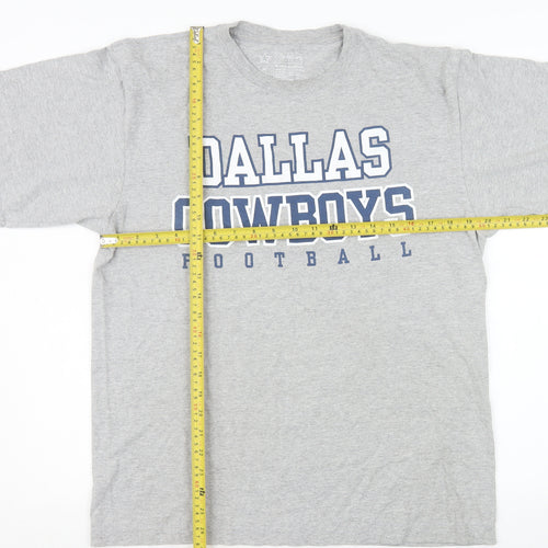 Dallas Cowboys Authentic Men's Grey Short Sleeve T-Shirt Size M