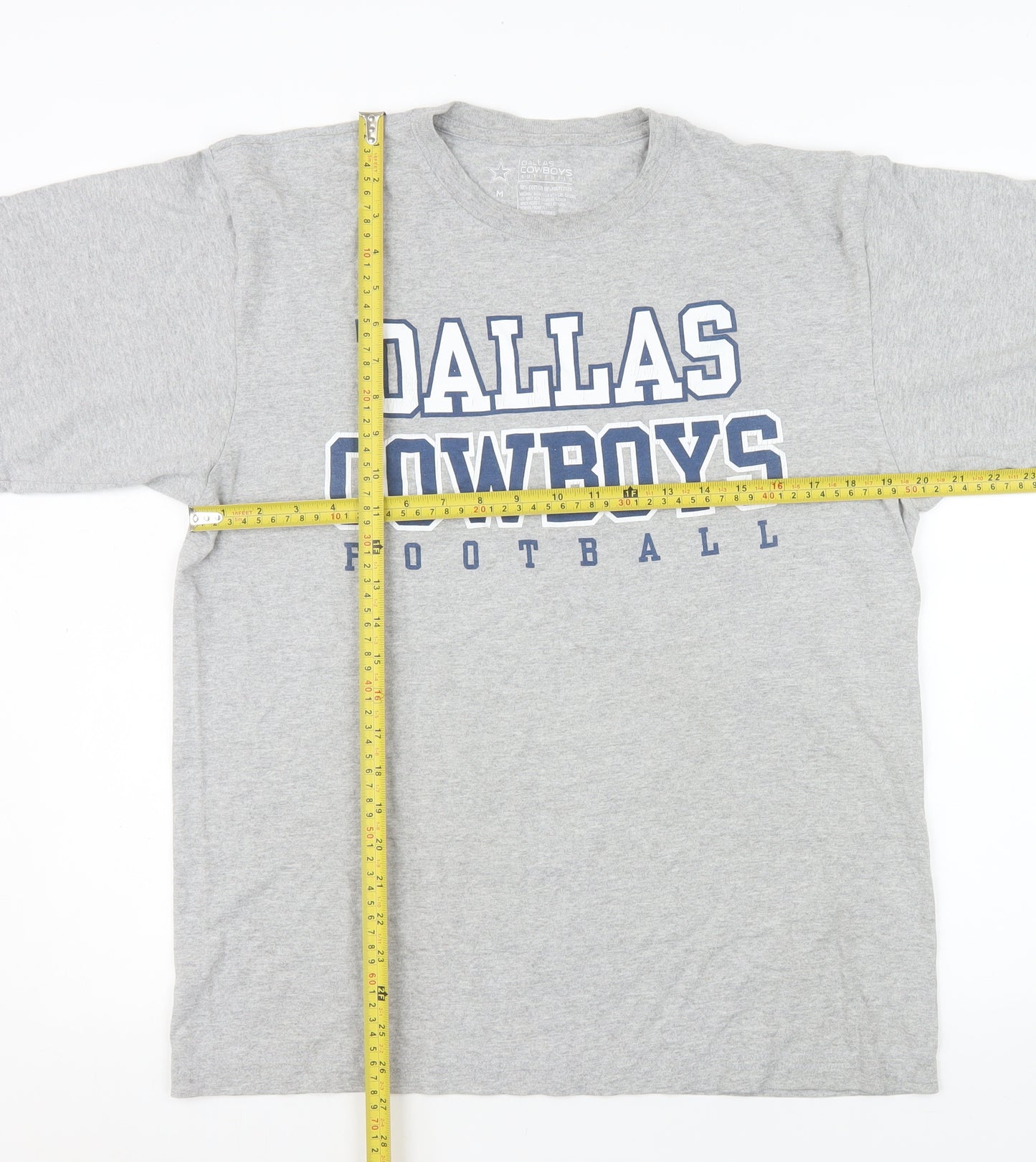 Dallas Cowboys Authentic Men's Grey Short Sleeve T-Shirt Size M