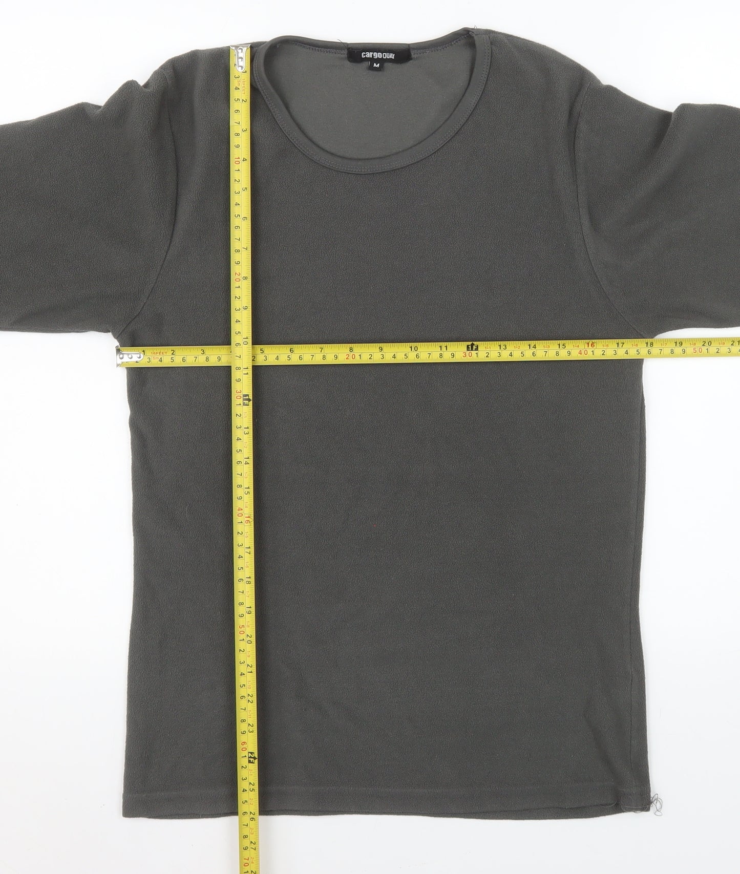 Cargo Quay Men's Grey Fleece Pullover Sweatshirt Size M Regular Fit