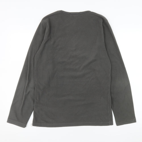 Cargo Quay Men's Grey Fleece Pullover Sweatshirt Size M Regular Fit