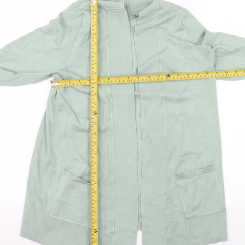 Bonmarché Women’s Green Long Sleeve Open Knit Cardigan Size 12