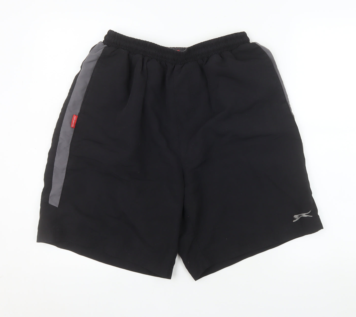 Slazenger Men's Black Athletic Shorts L Quick Dry Lightweight