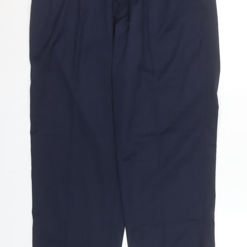 Champion Grafton Men's Navy Classic Trousers 40R Polyester Cotton Blend