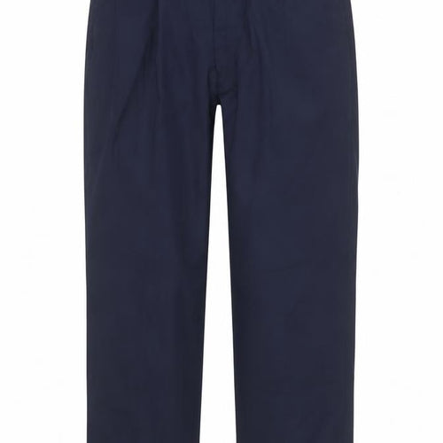 Champion Grafton Men's Navy Classic Trousers 40R Polyester Cotton Blend