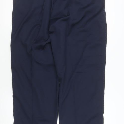 Champion Grafton Men's Navy Classic Trousers 40R Polyester Cotton Blend
