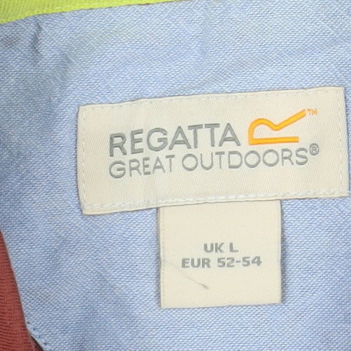 Regatta Men’s Brown Cotton Short Sleeve Polo Shirt L