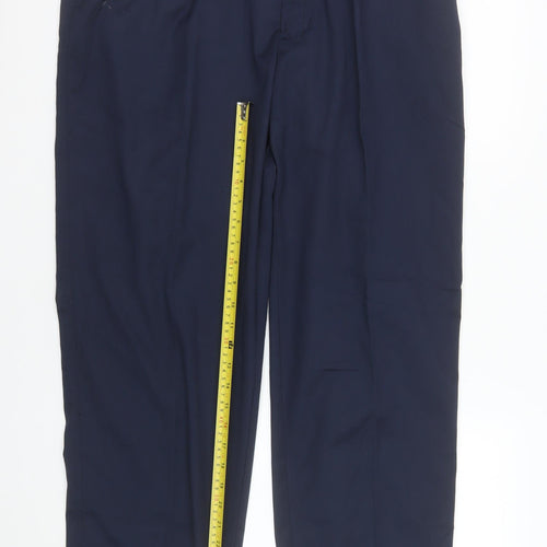 Champion Grafton Men's Navy Blue Classic Trousers 40R Polyester Cotton