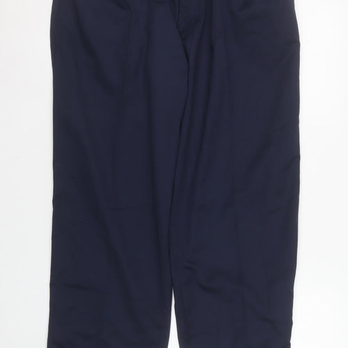 Champion Grafton Men’s Navy Blue 40R Chino Trousers Polyester Cotton Blend