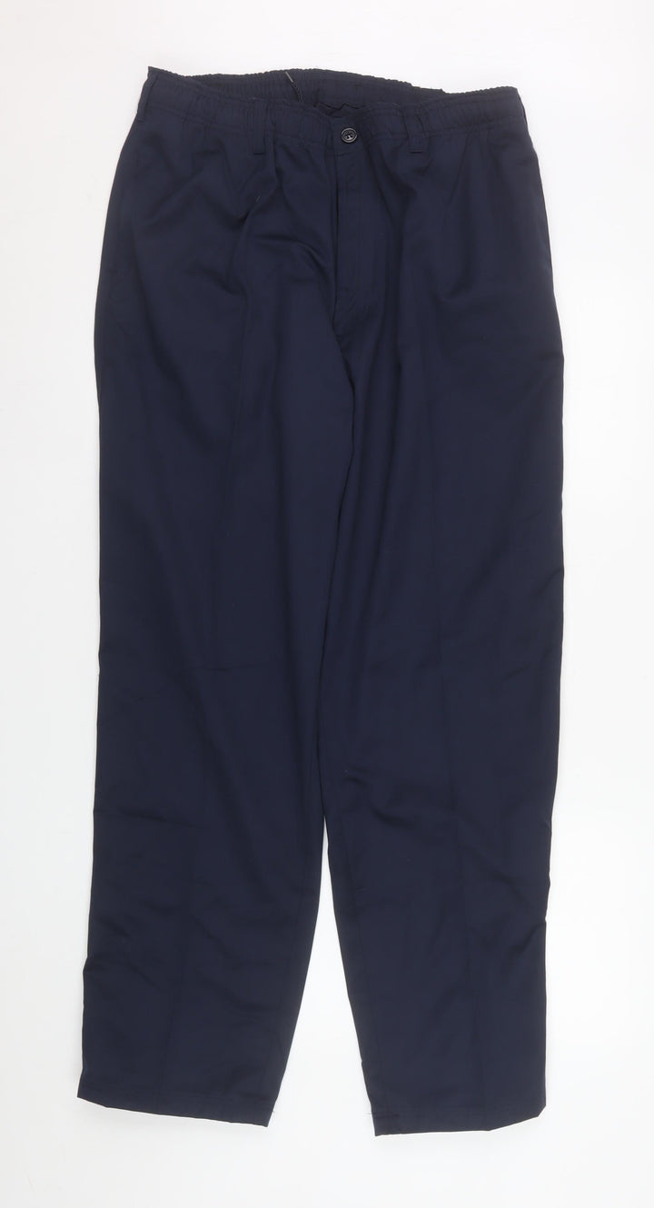 Champion Grafton Men’s Navy Blue 40R Chino Trousers Polyester Cotton Blend