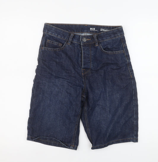 Denim Co. Men's Blue Regular Fit Denim Shorts Size 28