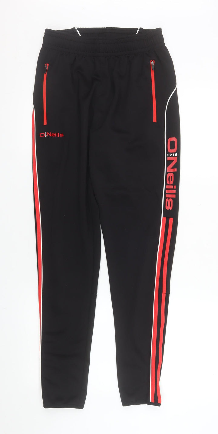 O'Neills Men's Black Track Pants Small Slim Fit Athletic Trousers