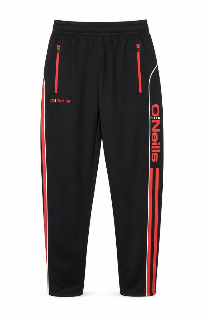 Front view of O'Neill Men's Black Track Pants Small Slim Fit Athletic Trousers