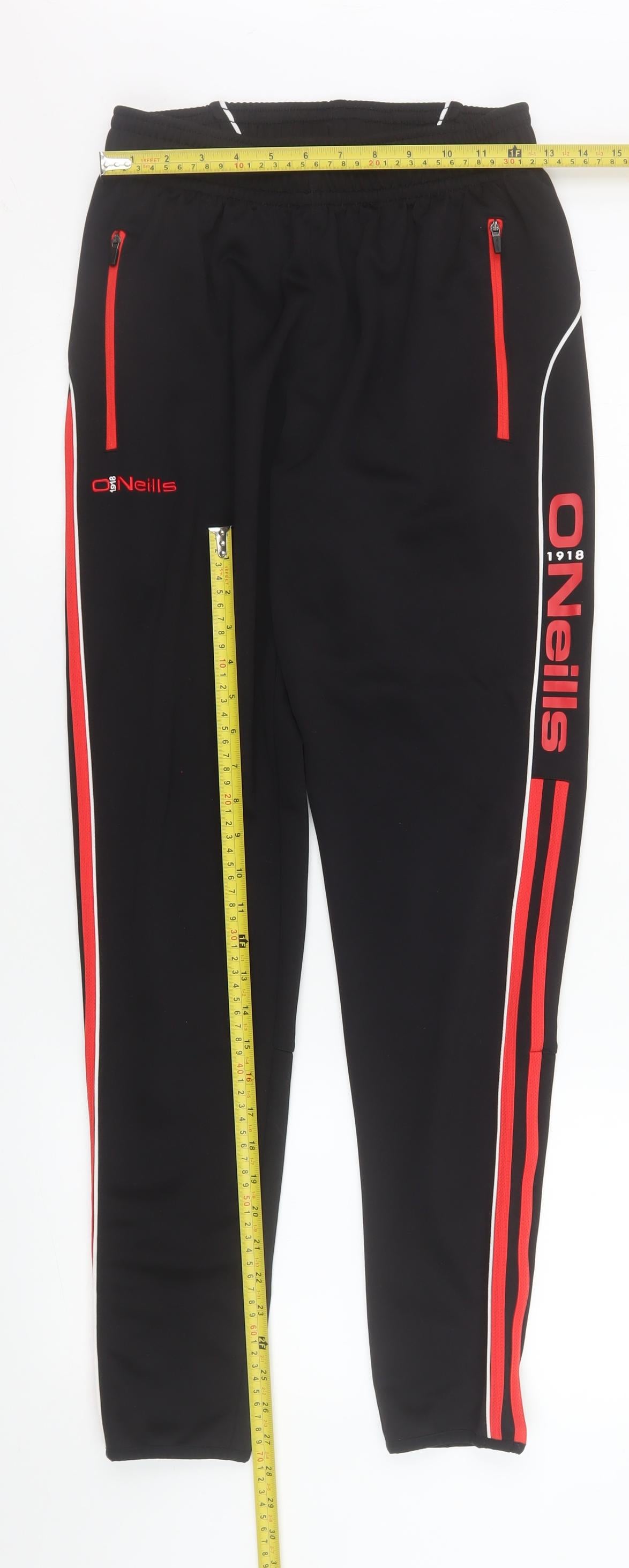O'Neills Men's Black Track Pants Small Slim Fit Athletic Trousers