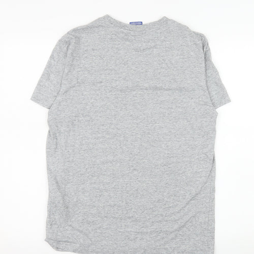 Champion Men's Grey Short Sleeve Crew Neck Logo T-Shirt Size S