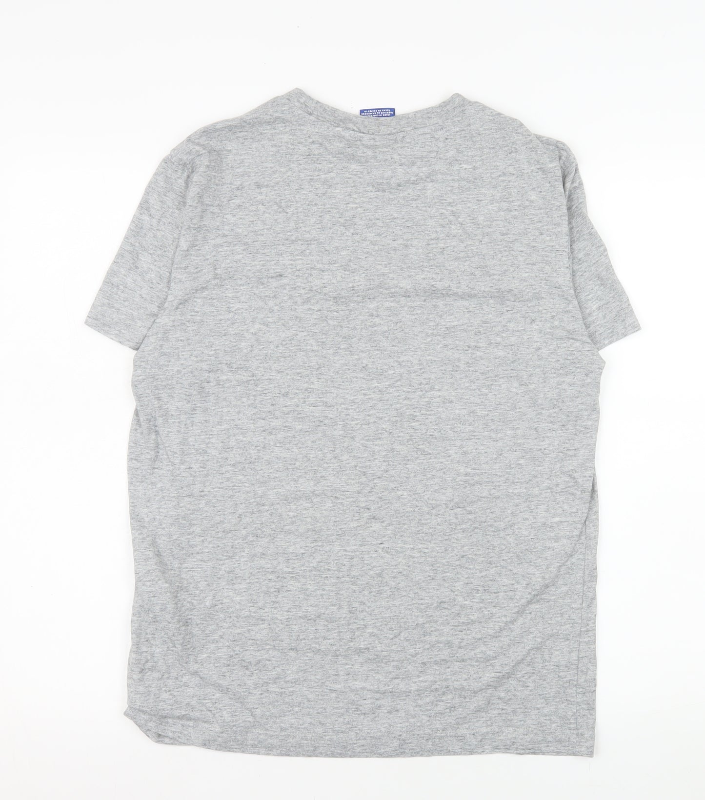 Champion Men's Grey Short Sleeve Crew Neck Logo T-Shirt Size S
