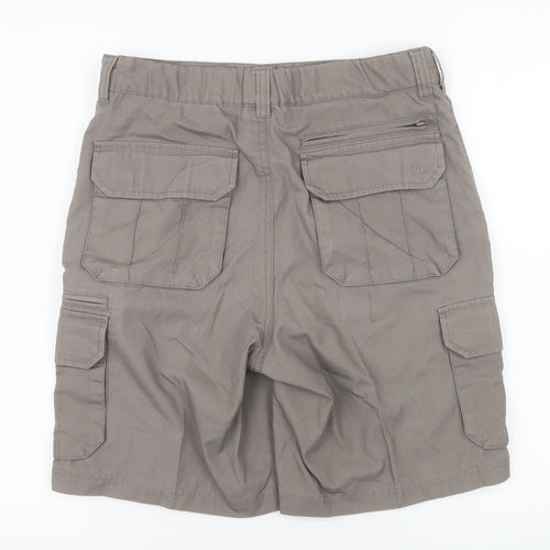Trespass Mens Grey Cargo Shorts S Regular Fit Outdoor Casual