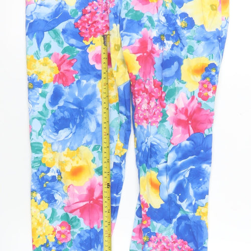 Gerard Women’s Multicoloured Floral Ankle Trousers Size 10