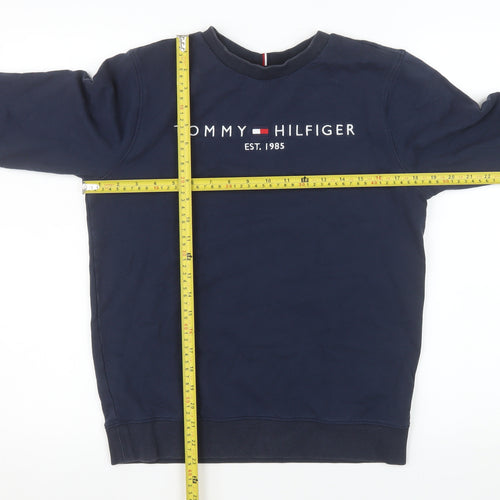 Tommy Hilfiger Teens Blue Logo Pullover Sweatshirt Size 164