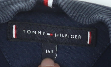 Tommy Hilfiger Teens Blue Logo Pullover Sweatshirt Size 164