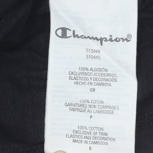 Champion Men’s Black Small Pocket Logo Cotton T-Shirt