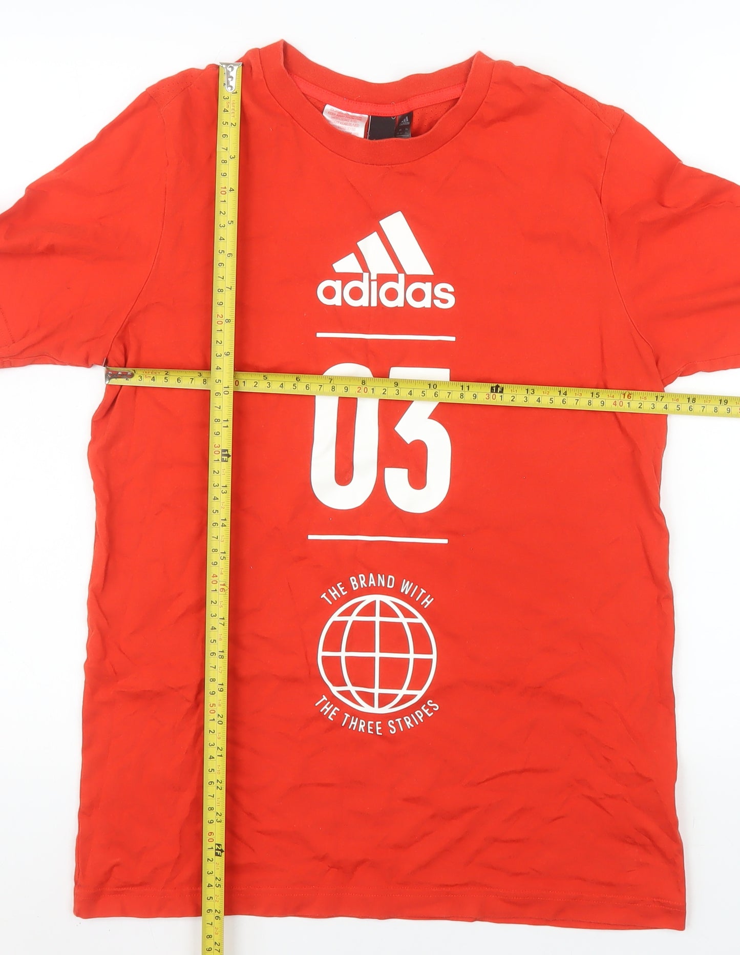 Adidas Mens Red XL Graphic Jersey T-Shirt Activewear Top
