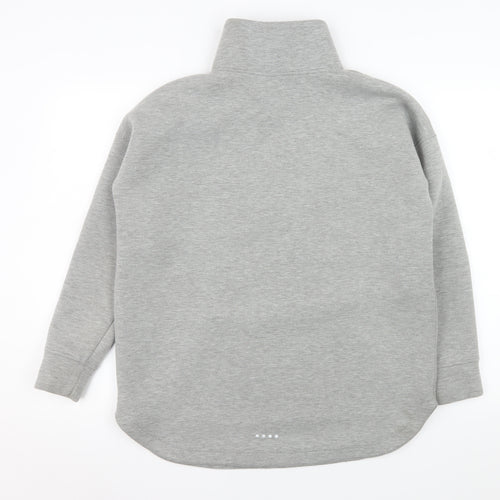 Matalan Men’s Grey 1/2 Zip High Neck Pullover Sweatshirt Medium