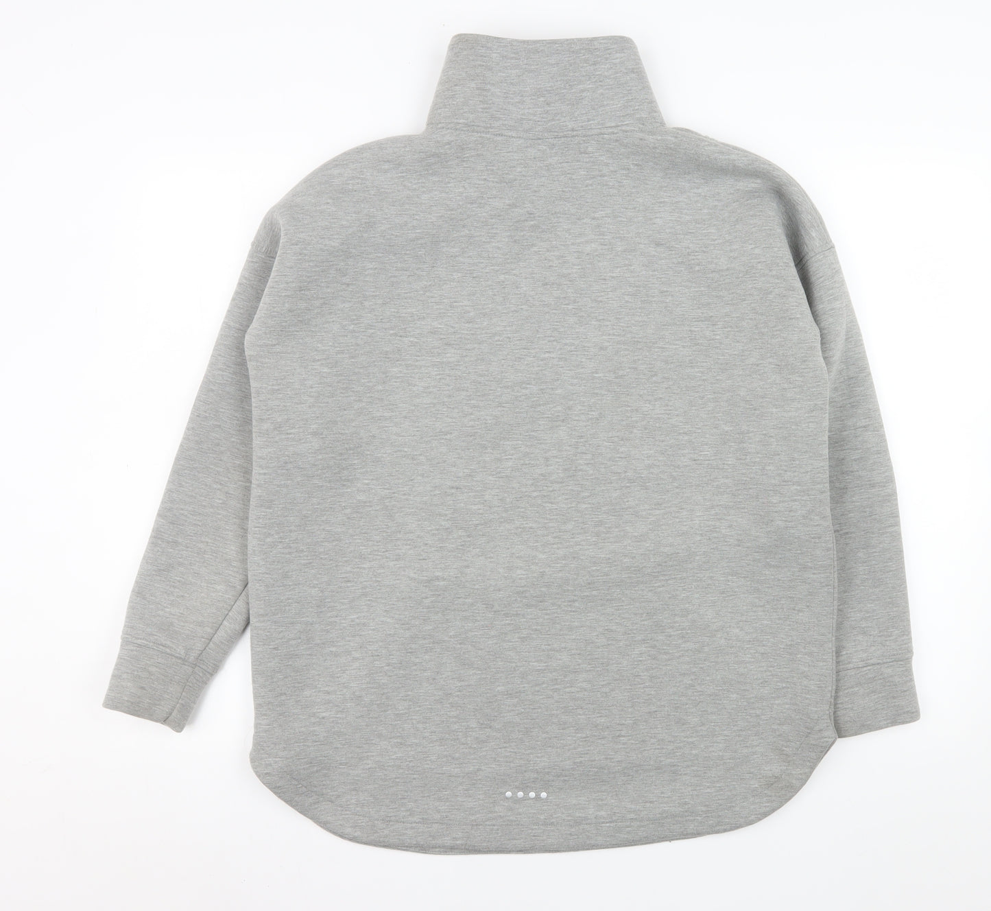Matalan Men’s Grey 1/2 Zip High Neck Pullover Sweatshirt Medium